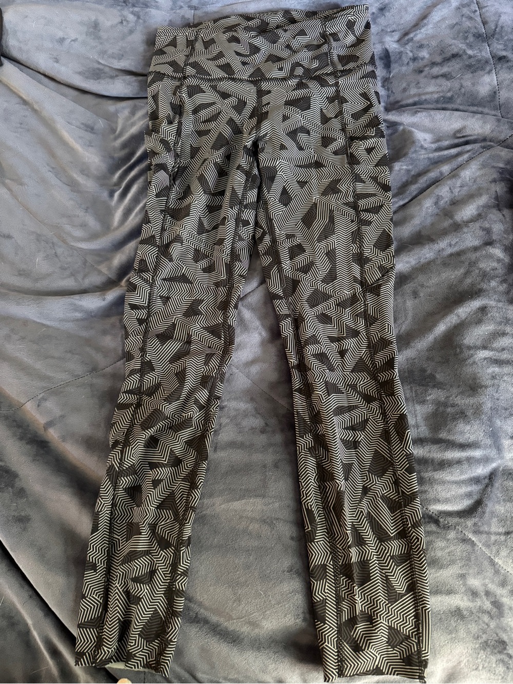 Fast&Free lululemon athletica Black and White Geometric Leggings